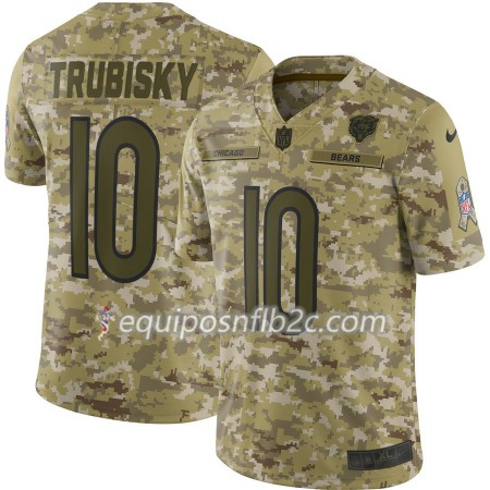 Camiseta Hombre NFL Chicago Bears Mitchell Trubisky 10 Nike Salute to Service Camiseta Hombre NFL Chicago Bears Mitchell Trubisky 10 Nike Salute to Service